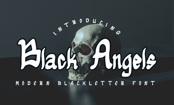 Black Angels Font - Featured Image