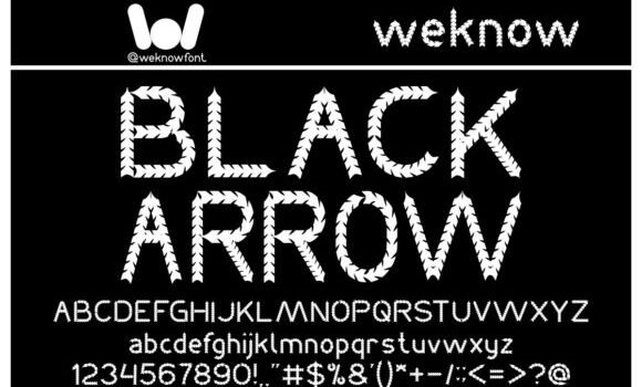 Black Arrow Font: Fonts Free Download Black Arrow Font - Featured Image