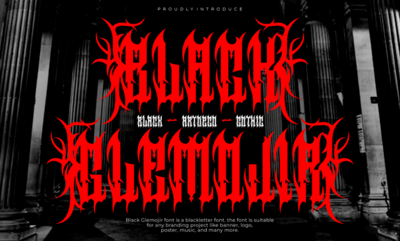 Black Glemojir Font: Fonts Free Download Black Glemojir Font - Featured Image