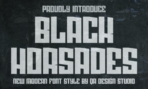Black Horsades Font: Fonts Free Download Black Horsades Font - Featured Image