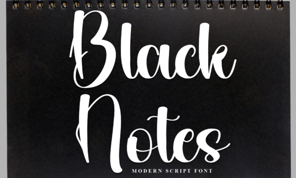 Black Notes Font - Featured Image