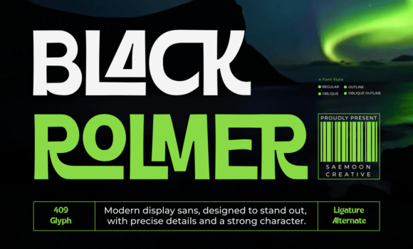 Black Rolmer Font - Featured Image