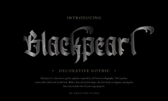 Blackpearl Font: Fonts Free Download Blackpearl Font - Featured Image