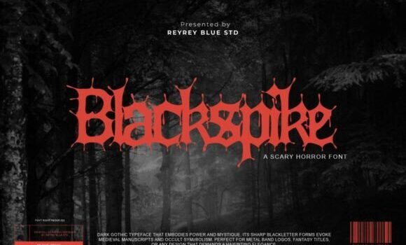 Blackspike Font: Fonts Free Download Blackspike Font - Featured Image