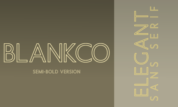 Blankco Outline Semi-Bold Font - Featured Image