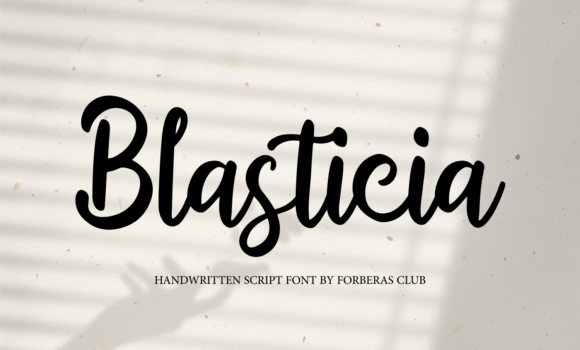 Blasticia Font: Fonts Free Download Blasticia Font - Featured Image