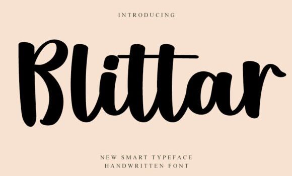 Blittar Font: Fonts Free Download Blittar Font - Featured Image
