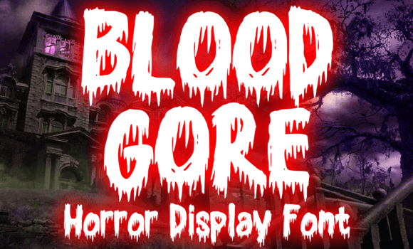 Blood Gore Font - Featured Image