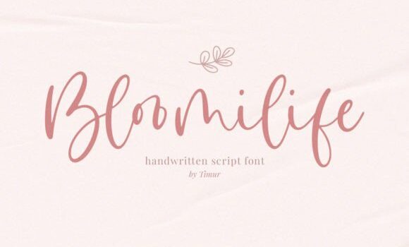 Bloomilife Font: Fonts Free Download Bloomilife Font - Featured Image
