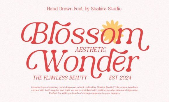 Blossom Wonder Font - Featured Image