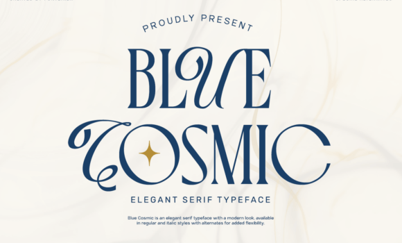 Blue Cosmic Font: Fonts Free Download Blue Cosmic Font - Featured Image
