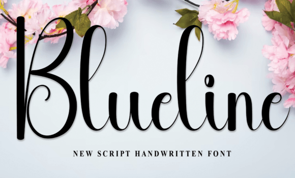 Blueline Font: Fonts Free Download Blueline Font - Featured Image