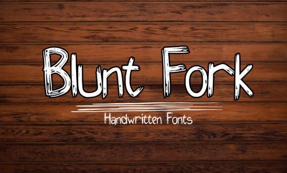 Blunt Fork Font - Featured Image