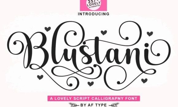 Blustani Font: Fonts Free Download Blustani Font - Featured Image