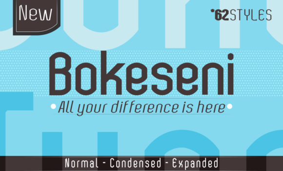 Bokeseni Condensed Font - Featured Image