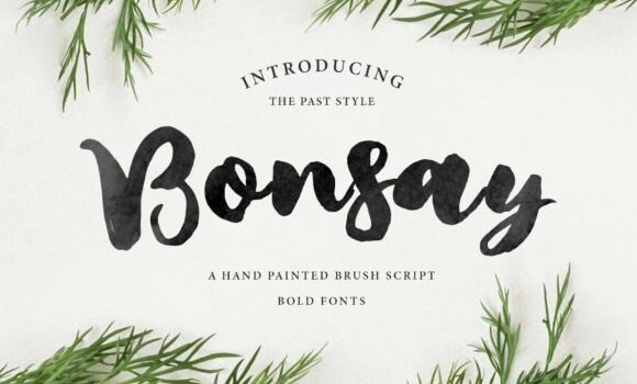 Bonsay Brush Font - Featured Image