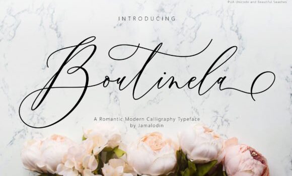 Boutinela Font: Fonts Free Download Boutinela Font - Featured Image