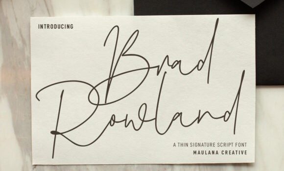 Brad Rowland Font: Fonts Free Download Brad Rowland Font - Featured Image