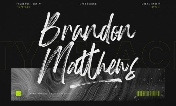 Brandon Matthews Font - Featured Image