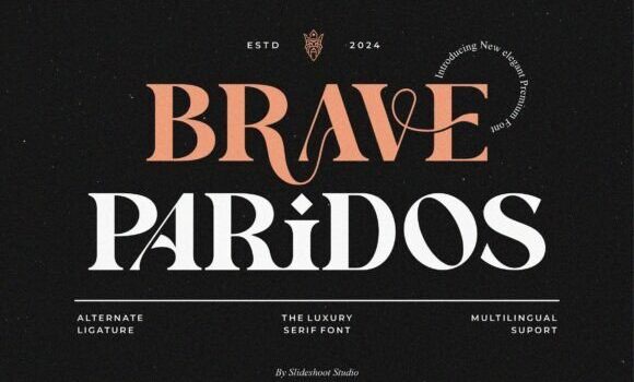 Brave Paridos Font - Featured Image