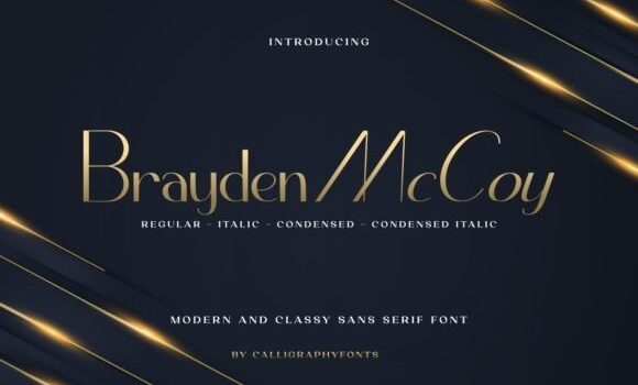 Brayden Mccoy Font - Featured Image