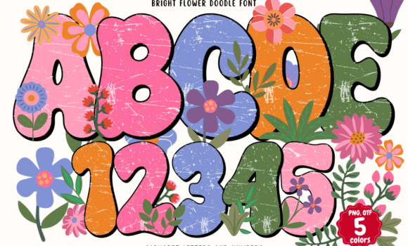 Bright Flower Doodle Font: Fonts Free Download Bright Flower Doodle Font - Featured Image