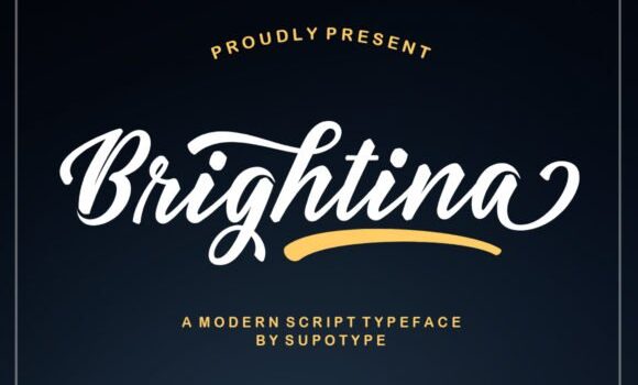 Brightina Script Font: Fonts Free Download Brightina Script Font - Featured Image