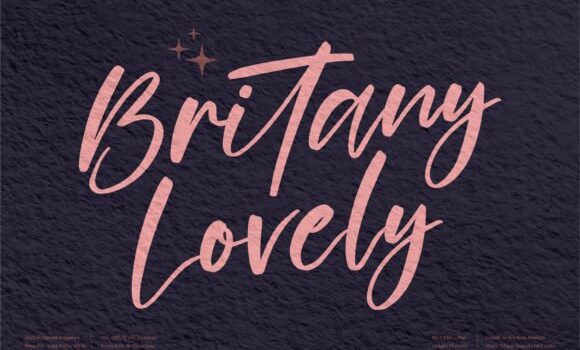 Britany Lovely Font: Fonts Free Download Britany Lovely Font - Featured Image
