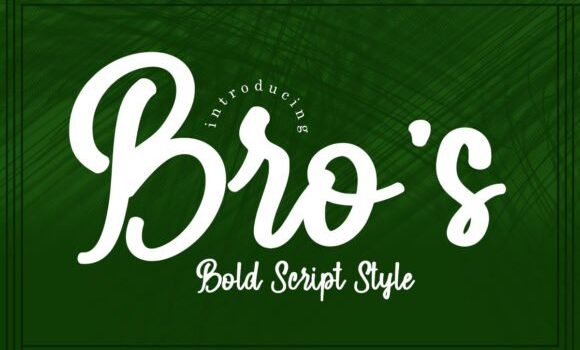 Bro’s Font: Fonts Free Download Bro's Font - Featured Image