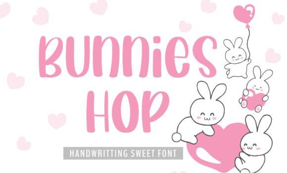 Bunnies Hop Font - Featured Image