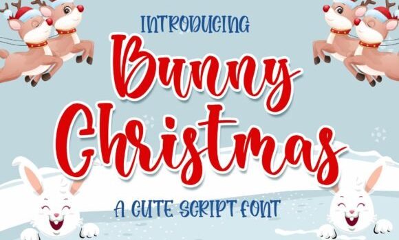 Bunny Christmas Font - Featured Image