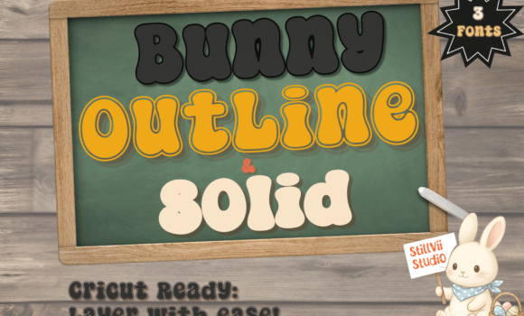 Bunny Outline Solid Trio Font: Fonts Free Download Bunny Outline Solid Trio Font - Featured Image
