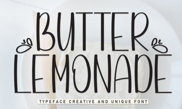 Butter Lemonade Font: Fonts Free Download Butter Lemonade Font - Featured Image