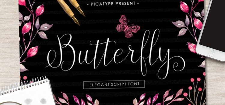 Butterfly Script Font - Featured Image
