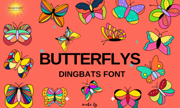 Butterflys Font - Featured Image