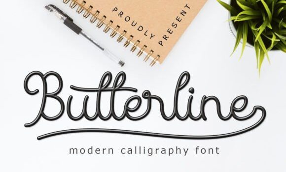 Butterline Font: Fonts Free Download Butterline Font - Featured Image