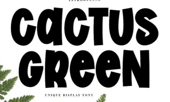 Cactus Green Font: Fonts Free Download Cactus Green Font - Featured Image