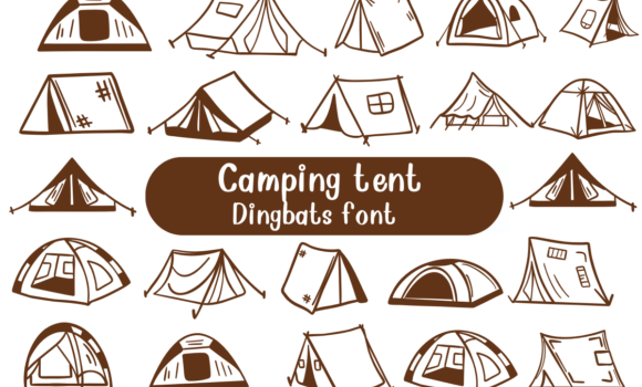 Camping Tent Font - Featured Image