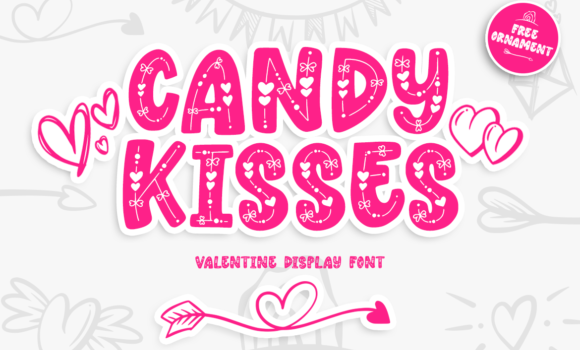 Candy Kisses Valentine Font - Featured Image