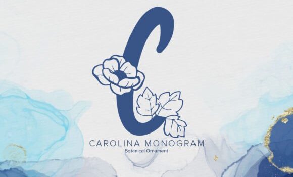 Carolina Monogram Font - Featured Image