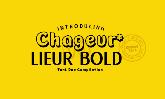 Chageur & Lieur Bold Duo Font - Featured Image