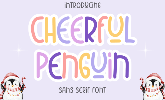 Cheerful Penguin Font - Featured Image