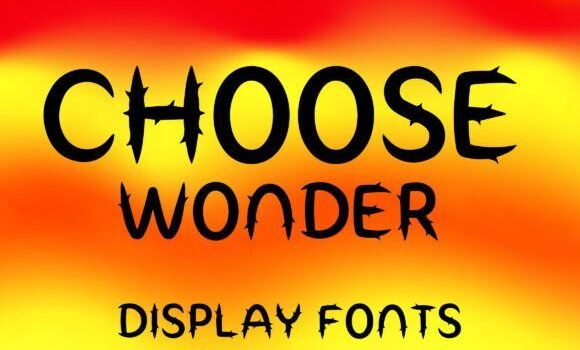 Choose Wonder Font - Featured Image
