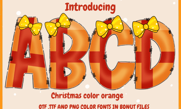 Christmas Color Orange Font - Featured Image