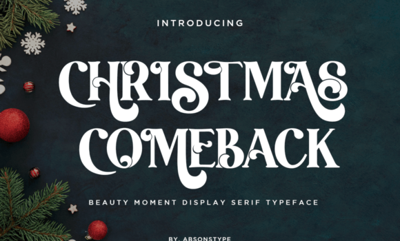 Christmas Comeback Font: Fonts Free Download Christmas Comeback Font - Featured Image