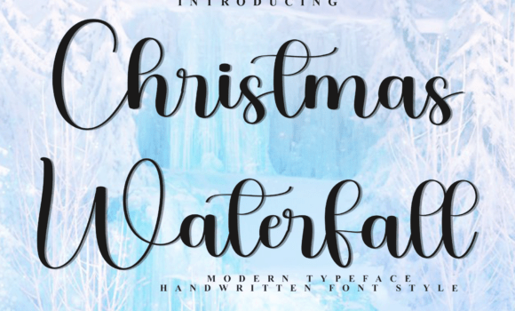 Christmas Waterfall Font: Fonts Free Download Christmas Waterfall Font - Featured Image