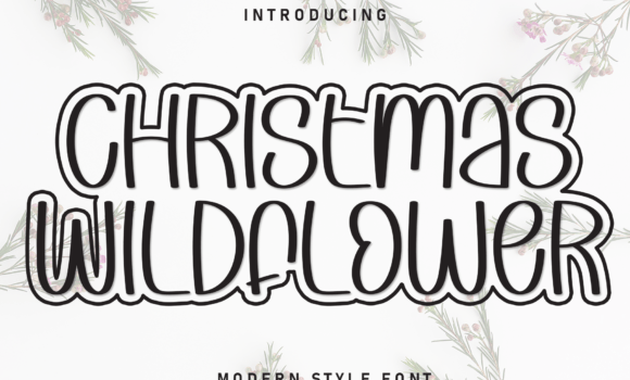 Christmas Wildflower Font - Featured Image