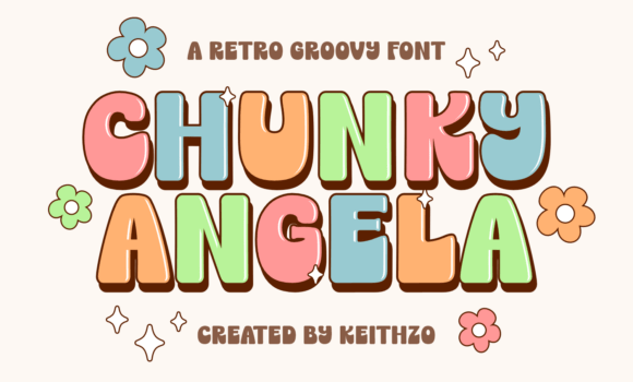 Chunky Angela Font - Featured Image