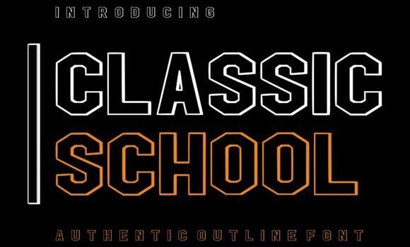 Classic School Font - Featured Image