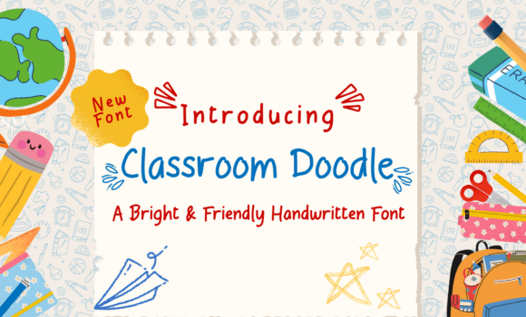 Classroom Doodle Font: Fonts Free Download Classroom Doodle Font - Featured Image